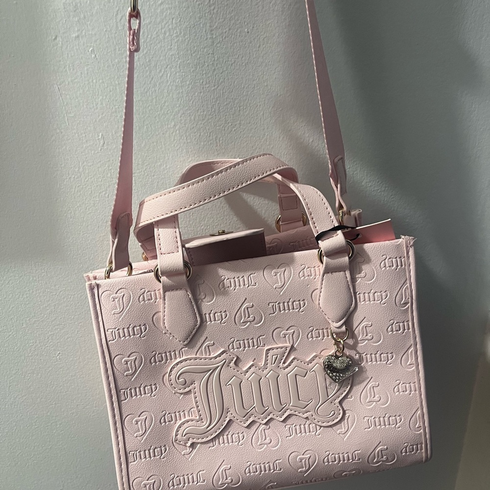 Juicy Couture Light Pink Embossed Satchel